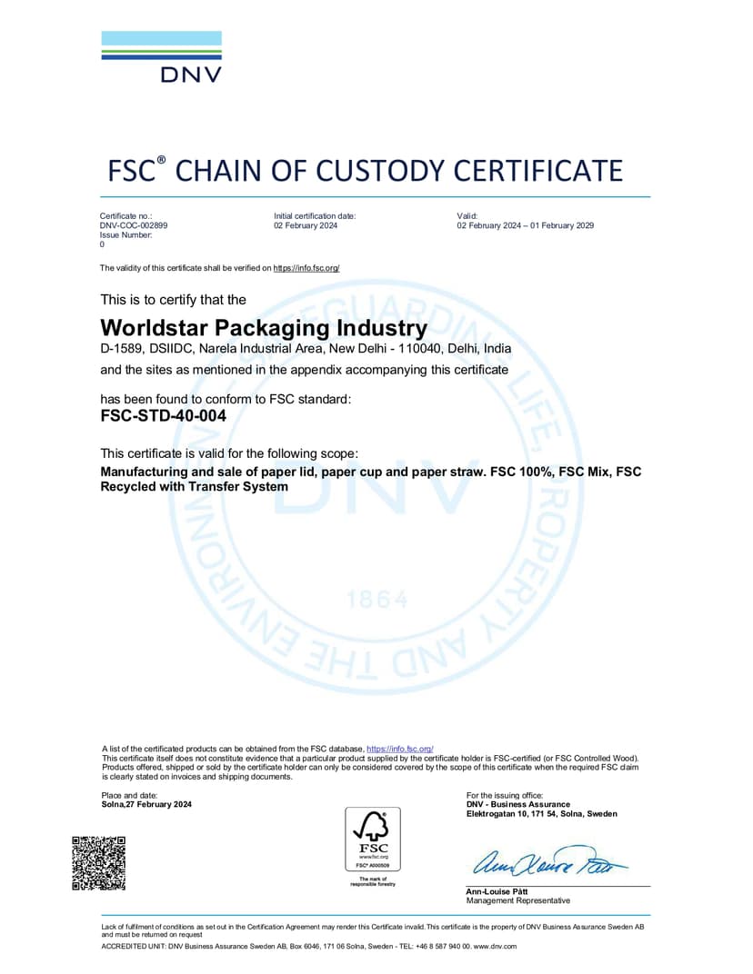 FSC Certificate